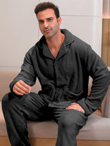 Conjunto de pijama de terciopelo para hombre 