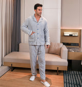 Conjunto de pijama de terciopelo para hombre 