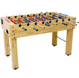 54-Inch Hurricane Foosball Table For Family Game Rooms With Light Cherry Finish, Analog Scoring And Free Accessories
