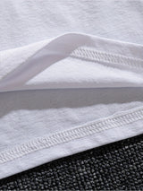 Camiseta blanca para hombre, moderna, holgada, informal, de verano, con personalidad, estilo urbano, hip hop. 