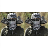 2025 - 2 piezas de gorro de pesca solar para exteriores con ventilador - Gorro de protección solar con ventilador y ventilador solar de doble potencia para exteriores 