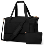 Travel Duffel Bag Sports Gym Bag For Girls Teen Birthday Gifts, Personal Item Weekender Bag Carry On Tote Bags For Women Men,Waterproof Overnight Luggage Bag With Trolley Sleeve