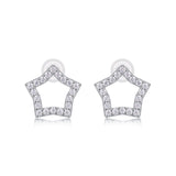 Tonight's New Star - S925 Moissanite Sterling Silver Earrings With Platinum-plated Stud Earrings, Fashionable, Trendy And Affordable Jewelry