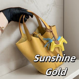 Basket Bag Palm Purple Blue Powder Yellow Ash Black White