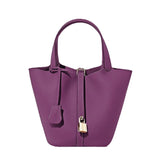 Basket Bag Palm Purple Blue Powder Yellow Ash Black White