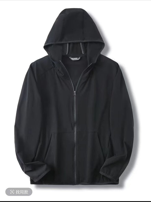 Chaqueta softshell ligera unisex, transpirable, impermeable, de secado rápido, fina, elástica en 4 direcciones, para hombre y mujer. 