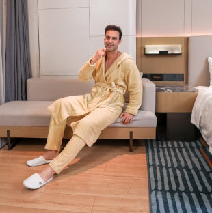 Men's Fibre Velvet Gown Set