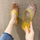 Fashion Crystal Women's Toe-covered Non-slip Sandals