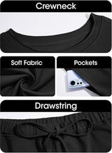 Fisoew Womens Summer 2 Piece Outfits Oversized Casual Short Sleeve Tops And High Waisted Shorts Workout Lounge Short Sets