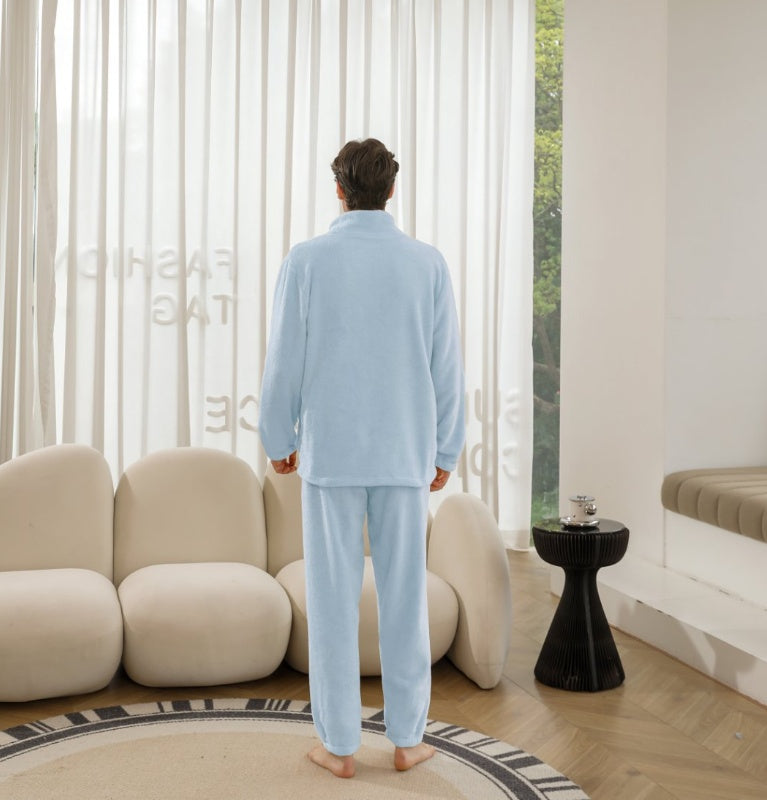 Conjunto de pijama de terciopelo para hombre 