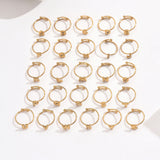 Lxalry 18K Gold Plated Stainless Steel Initial Ring For Women - Adjustable Minimalist Letter A-Z Rings, Personalized Gift Jewelry, Waterproof, Hypoallergenic, Tarnish-Free, Trendy Custom Statement Rin