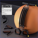 A Set Of Adjustable Resistance Tension Bands With Foot Pedals And Handles, High Resistance Level, Anti Fall, Suitable For Fitness Training, Body Stretching, And Abdominal Muscle Exercises