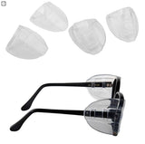 2 Pairs Side  For Eye Glasses Slip On Safety Glasses Shield Universal US