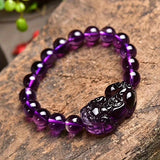 Purple Wealth Summons Feng Shui Bracelet - Attracts Prosperity, Brings Good Luck, Protects Wealth And Promotes Spiritual Growth