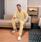 Conjunto de pijama de terciopelo para hombre 