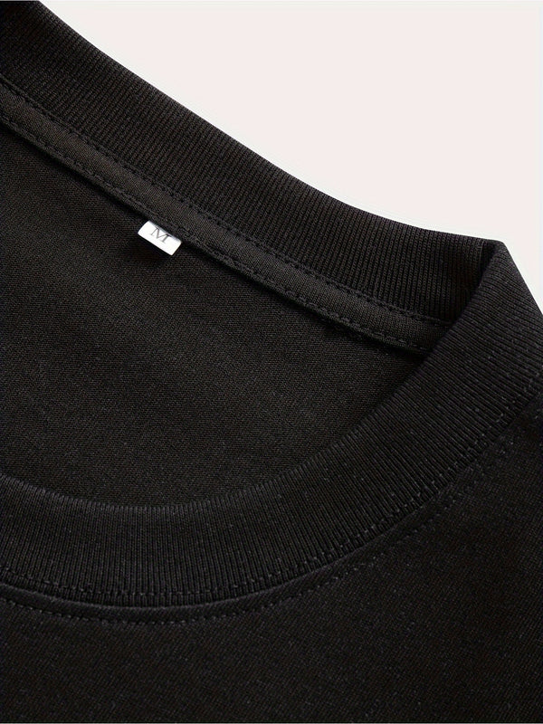 Black Tshirt Yellow Submarine Pattern Trendy And Fashionable Casual And Versatile