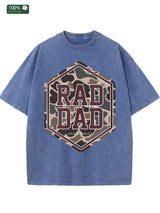 Cotton Men's Washed T Shirt American Casual Ideal Festival Gift